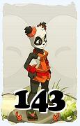 Um personagem do jogo Dofus, Pandawa-Ar, de nivel 143