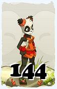 Um personagem do jogo Dofus, Pandawa-Ar, de nivel 144