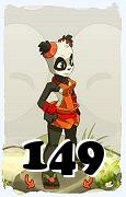 Un personaggio del gioco Dofus, Pandawa-Aria, al livello 149