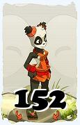 Un personaje del juego Dofus, Pandawa-Aire, de nivel 152