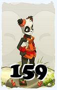 Un personaje del juego Dofus, Pandawa-Aire, de nivel 159