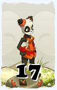 Un personnage du jeu Dofus, Pandawa-Air, au niveau 17