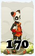 Un personnage du jeu Dofus, Pandawa-Air, au niveau 170