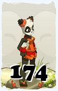 Un personaggio del gioco Dofus, Pandawa-Aria, al livello 174