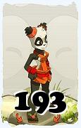 Un personnage du jeu Dofus, Pandawa-Air, au niveau 193