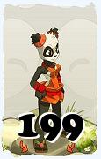 Un personnage du jeu Dofus, Pandawa-Air, au niveau 199