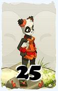 Un personaggio del gioco Dofus, Pandawa-Aria, al livello 25