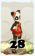 Un personnage du jeu Dofus, Pandawa-Air, au niveau 28