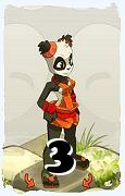 Um personagem do jogo Dofus, Pandawa-Ar, de nivel 3