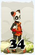A Dofus character, Iop-Air, by level 34