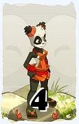 A Dofus character, Pandawa-Air, by level 4