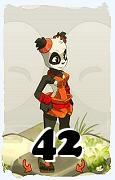 Un personnage du jeu Dofus, Pandawa-Air, au niveau 42