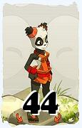 A Dofus character, Pandawa-Air, by level 44