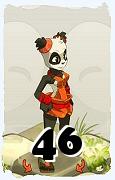 Un personaje del juego Dofus, Pandawa-Aire, de nivel 46