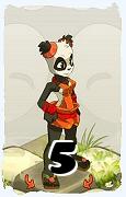 A Dofus character, Pandawa-Air, by level 5