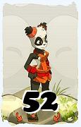 Um personagem do jogo Dofus, Sacrier-Ar, de nivel 52