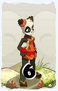 Um personagem do jogo Dofus, Pandawa-Ar, de nivel 6