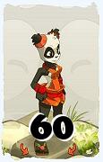 Un personaje del juego Dofus, Pandawa-Aire, de nivel 60