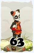 Un personnage du jeu Dofus, Pandawa-Air, au niveau 63