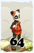 Un personnage du jeu Dofus, Pandawa-Air, au niveau 64