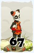 Un personnage du jeu Dofus, Pandawa-Air, au niveau 67