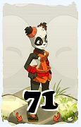 Un personaggio del gioco Dofus, Pandawa-Aria, al livello 71