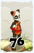 Un personnage du jeu Dofus, Pandawa-Air, au niveau 76