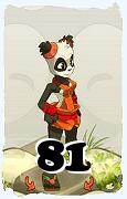 Un personnage du jeu Dofus, Pandawa-Air, au niveau 81