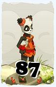 Un personnage du jeu Dofus, Pandawa-Air, au niveau 87