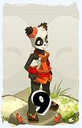 Um personagem do jogo Dofus, Pandawa-Ar, de nivel 9