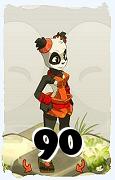 Un personaggio del gioco Dofus, Pandawa-Aria, al livello 90