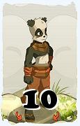 Un personaggio del gioco Dofus, Pandawa-Aria, al livello 10