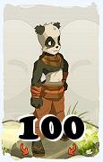 Un personaggio del gioco Dofus, Pandawa-Aria, al livello 100