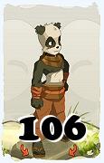 Un personnage du jeu Dofus, Pandawa-Air, au niveau 106