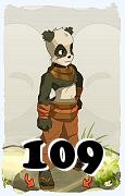 Un personnage du jeu Dofus, Pandawa-Air, au niveau 109