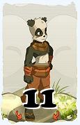 Un personnage du jeu Dofus, Pandawa-Air, au niveau 11