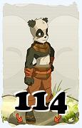 A Dofus character, Pandawa-Air, by level 114