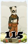 Un personaggio del gioco Dofus, Pandawa-Aria, al livello 115