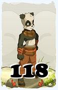 Un personnage du jeu Dofus, Pandawa-Air, au niveau 118