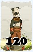 Un personaggio del gioco Dofus, Pandawa-Aria, al livello 120