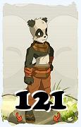 Un personaggio del gioco Dofus, Yop-Aria, al livello 121