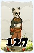 Un personnage du jeu Dofus, Pandawa-Air, au niveau 127