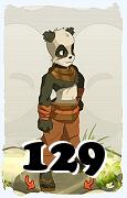 Un personnage du jeu Dofus, Pandawa-Air, au niveau 129