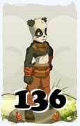 Um personagem do jogo Dofus, Pandawa-Ar, de nivel 136