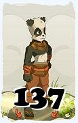 Um personagem do jogo Dofus, Pandawa-Ar, de nivel 137