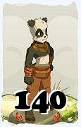 Un personnage du jeu Dofus, Sadida-Air, au niveau 140