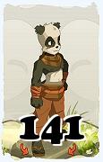 Un personnage du jeu Dofus, Pandawa-Air, au niveau 141