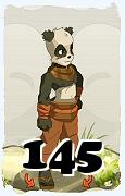 Un personnage du jeu Dofus, Pandawa-Air, au niveau 145