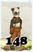 Um personagem do jogo Dofus, Pandawa-Ar, de nivel 148