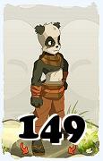 Un personnage du jeu Dofus, Pandawa-Air, au niveau 149